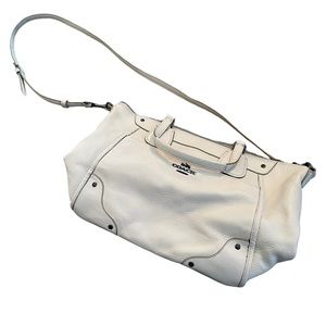 Coach Leather Cream Satchel